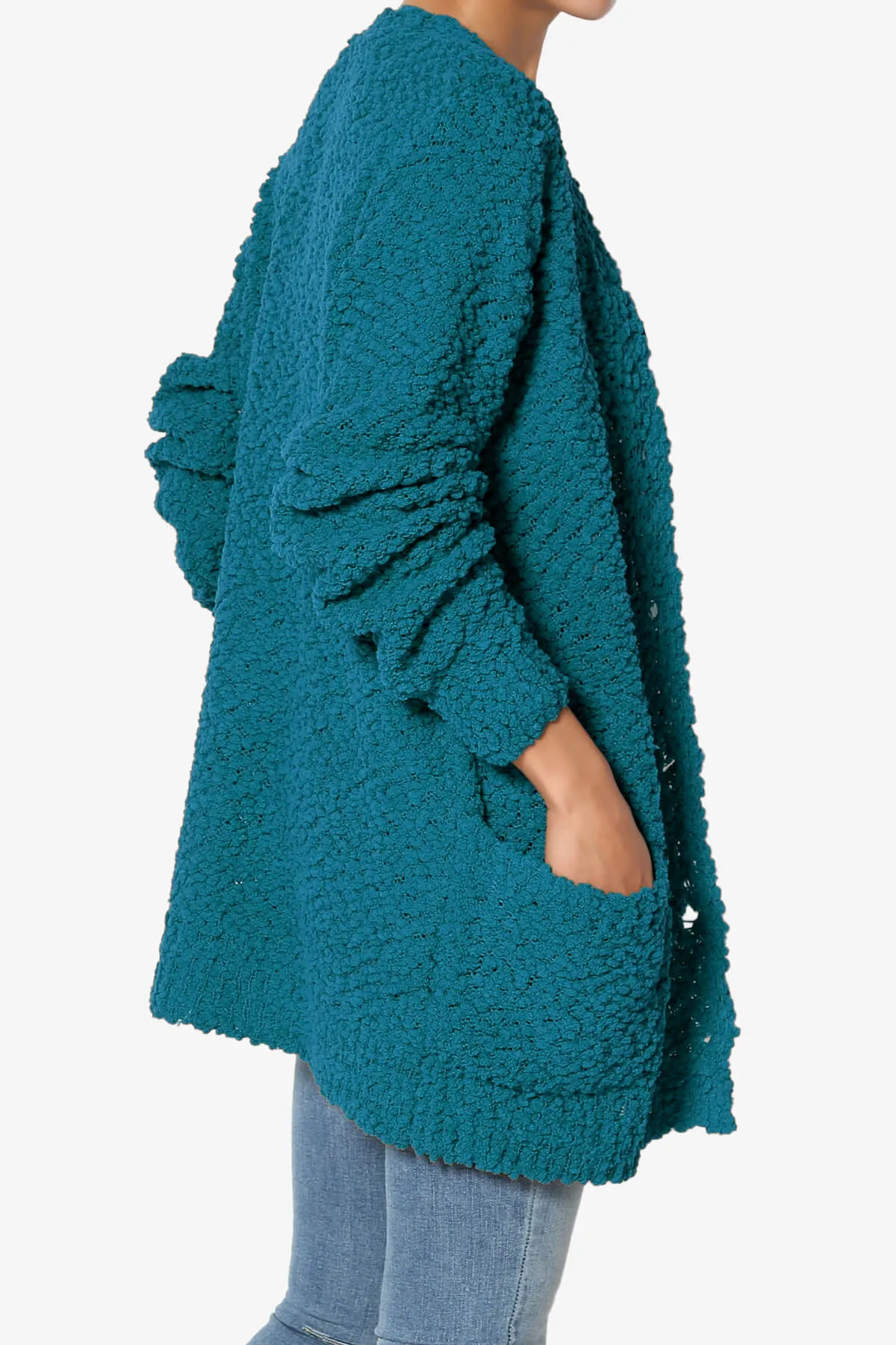 Barry Button Teddy Knit Sweater Cardigan PLUS