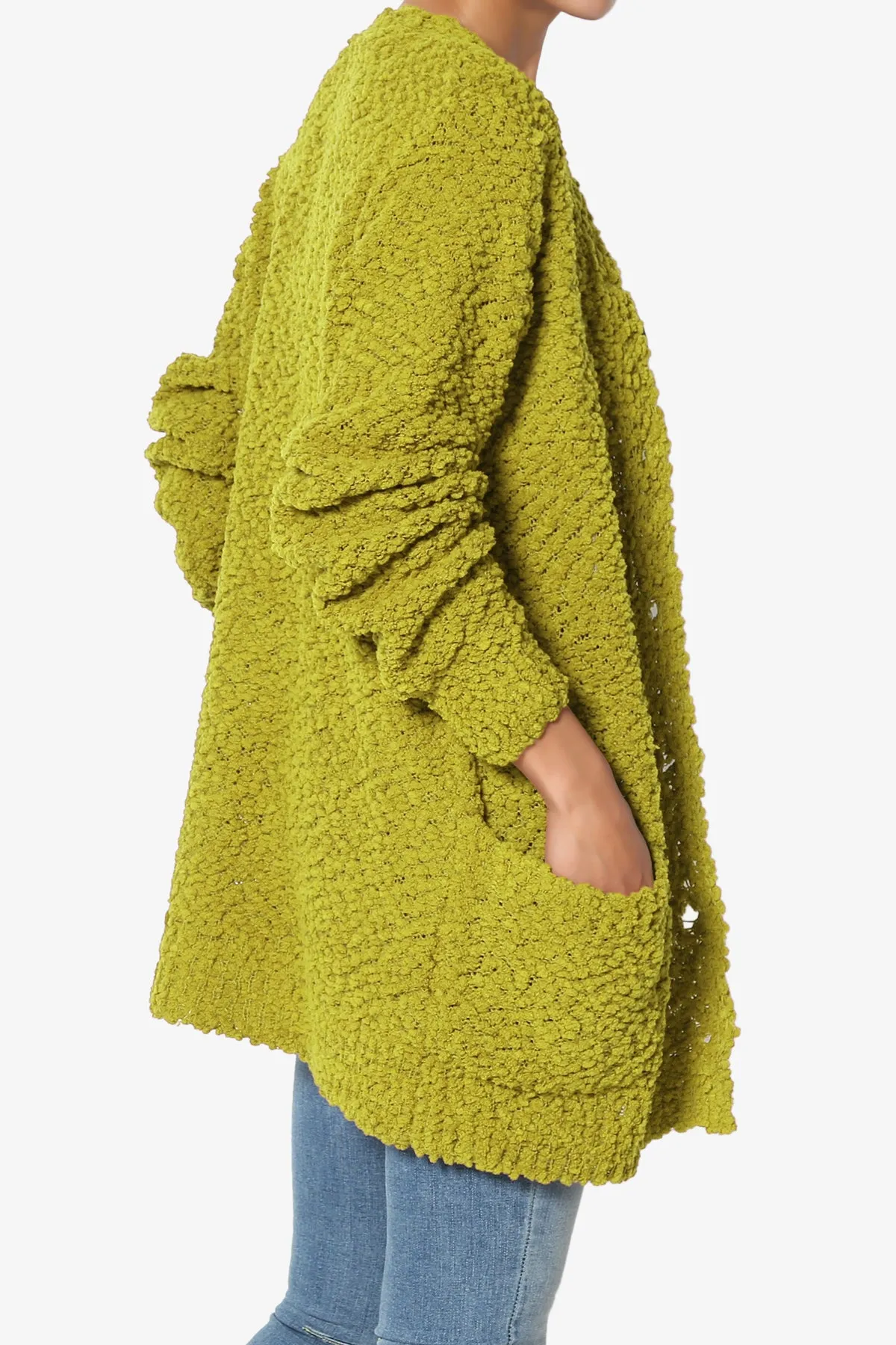 Barry Button Teddy Knit Sweater Cardigan PLUS