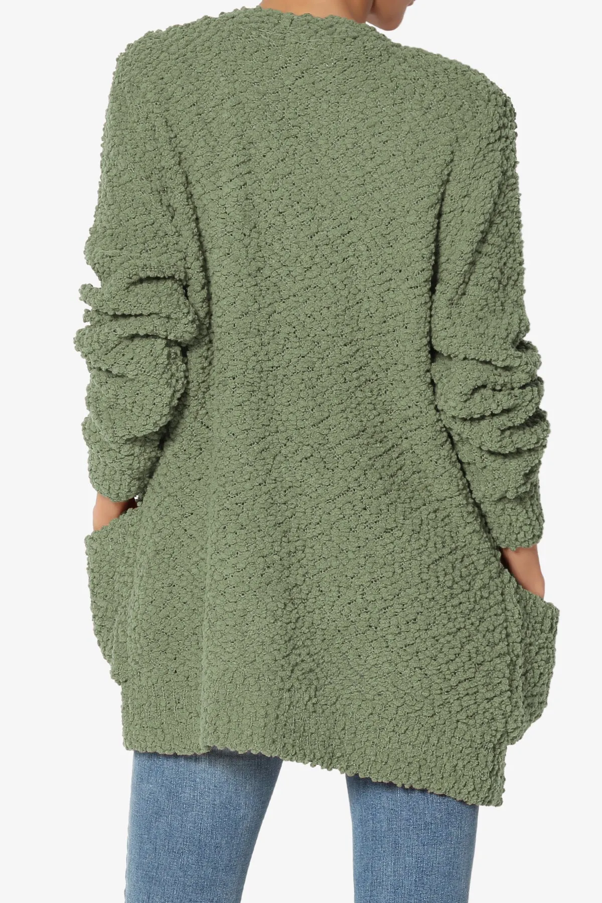 Barry Button Teddy Knit Sweater Cardigan PLUS