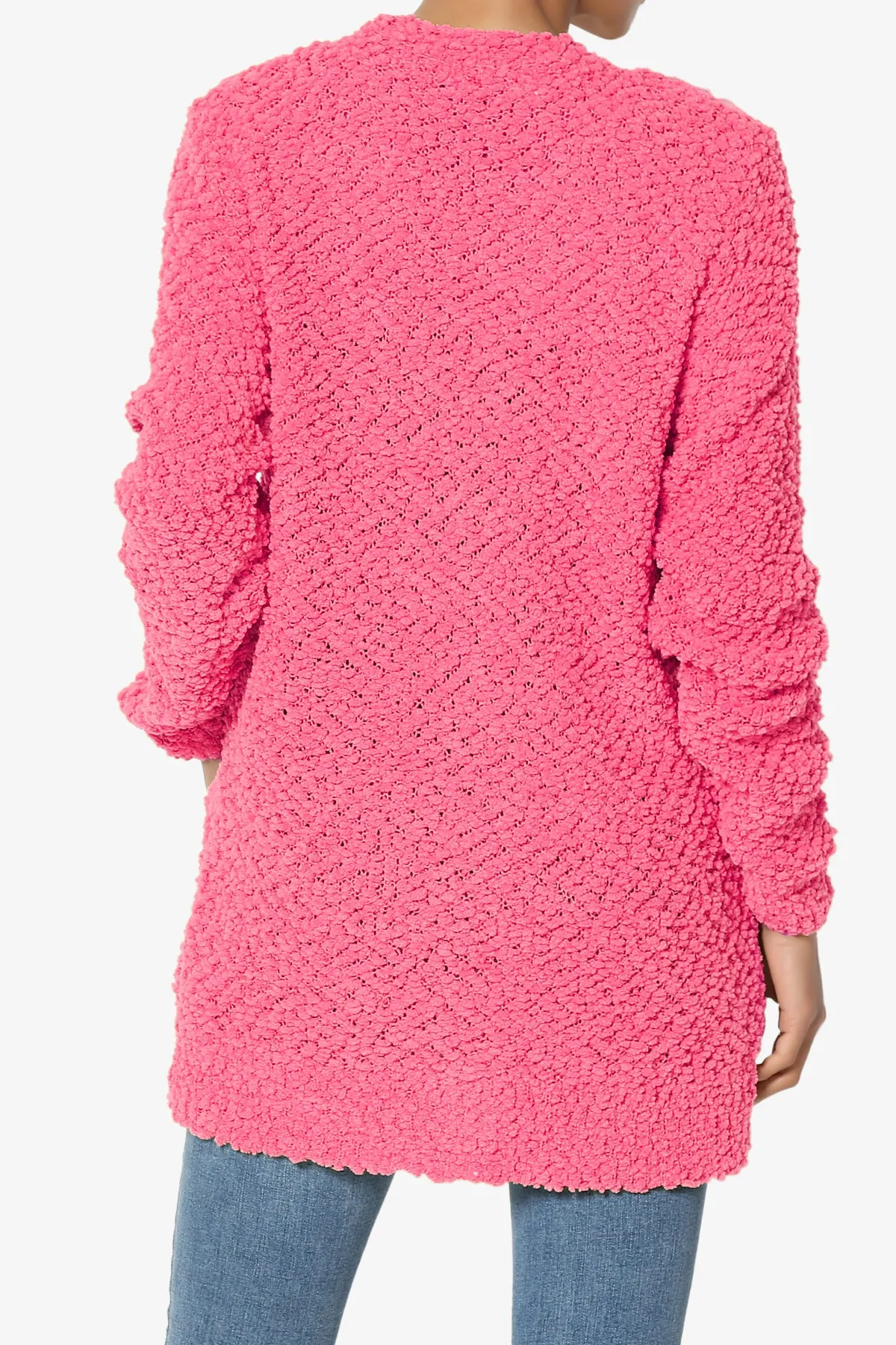 Barry Button Teddy Knit Sweater Cardigan PLUS