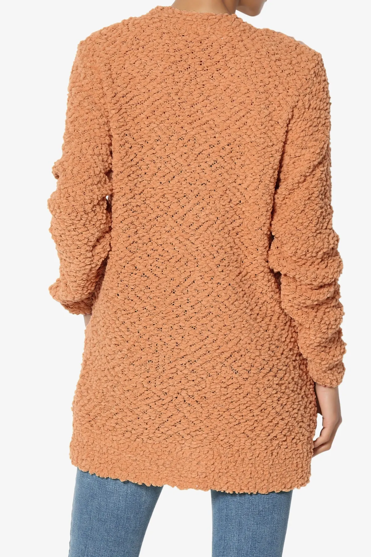 Barry Button Teddy Knit Sweater Cardigan PLUS