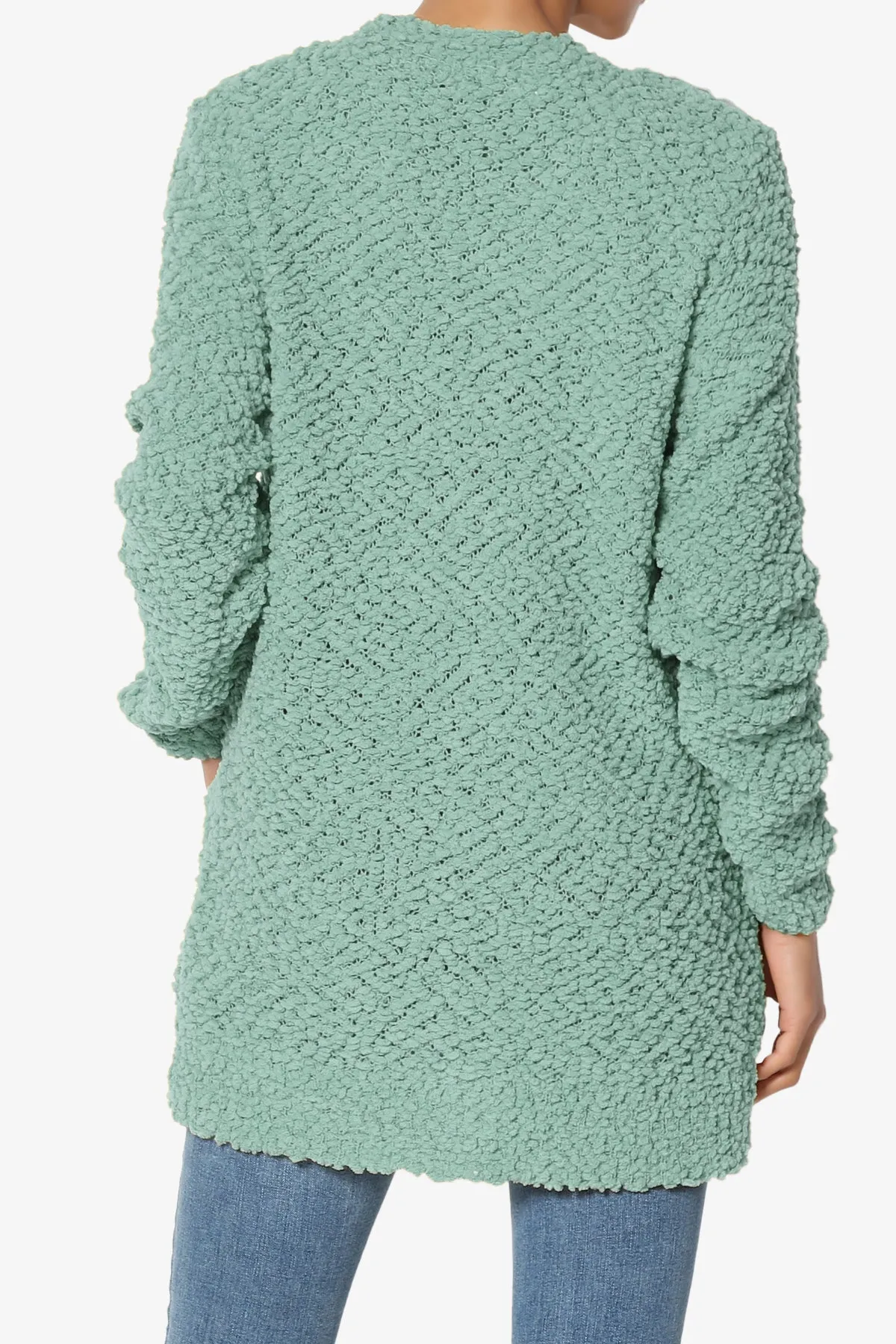 Barry Button Teddy Knit Sweater Cardigan PLUS
