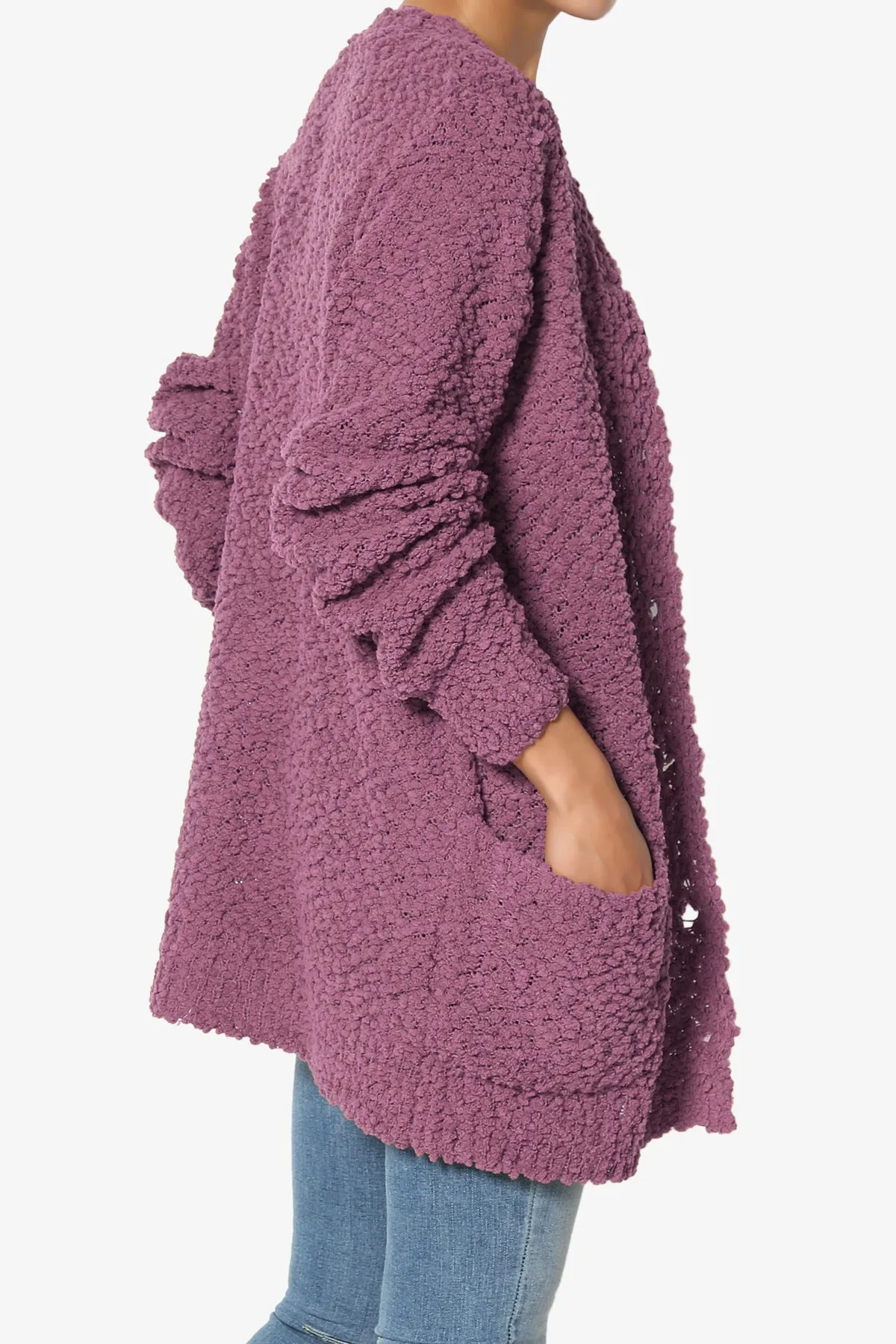 Barry Button Teddy Knit Sweater Cardigan PLUS