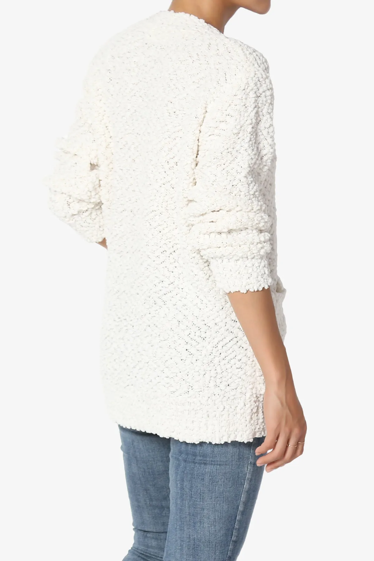 Barry Button Teddy Knit Sweater Cardigan PLUS