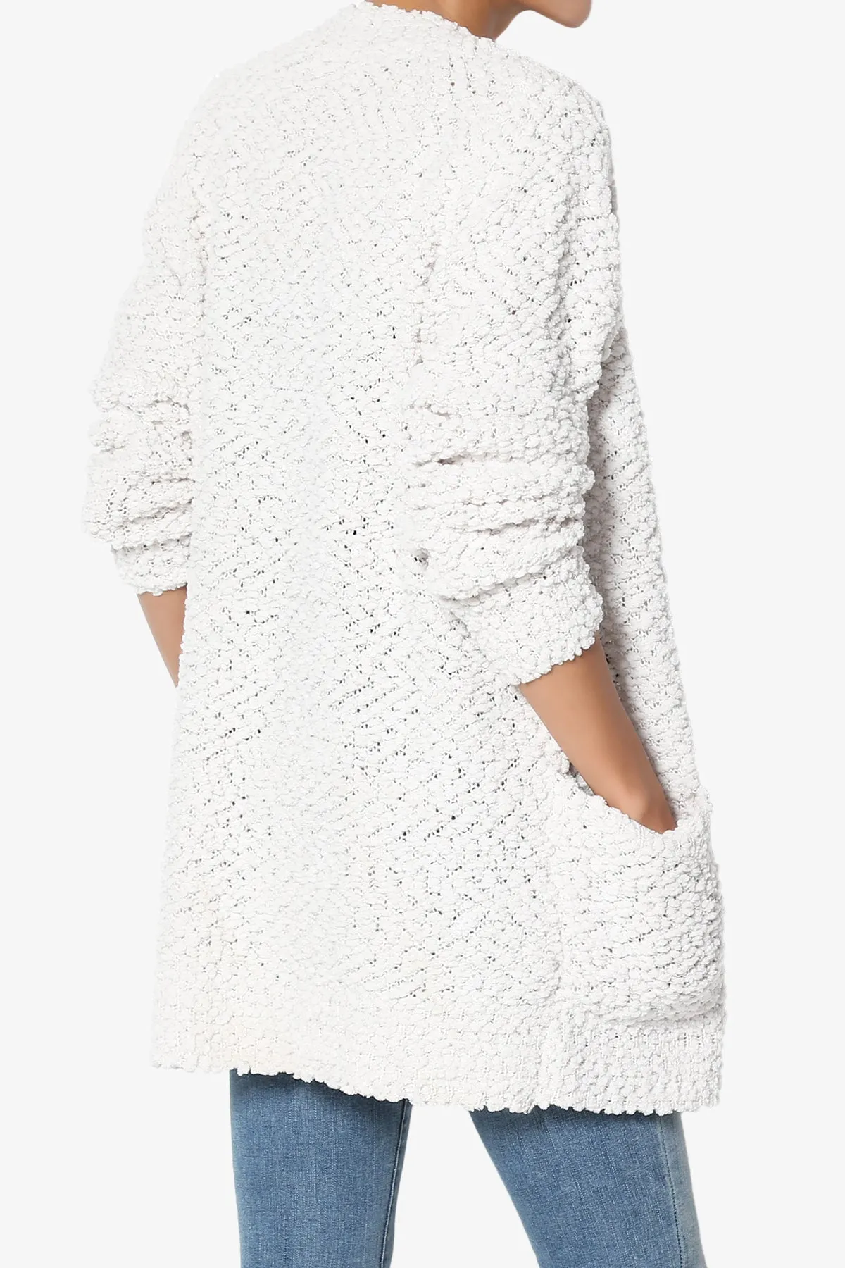 Barry Button Teddy Knit Sweater Cardigan PLUS