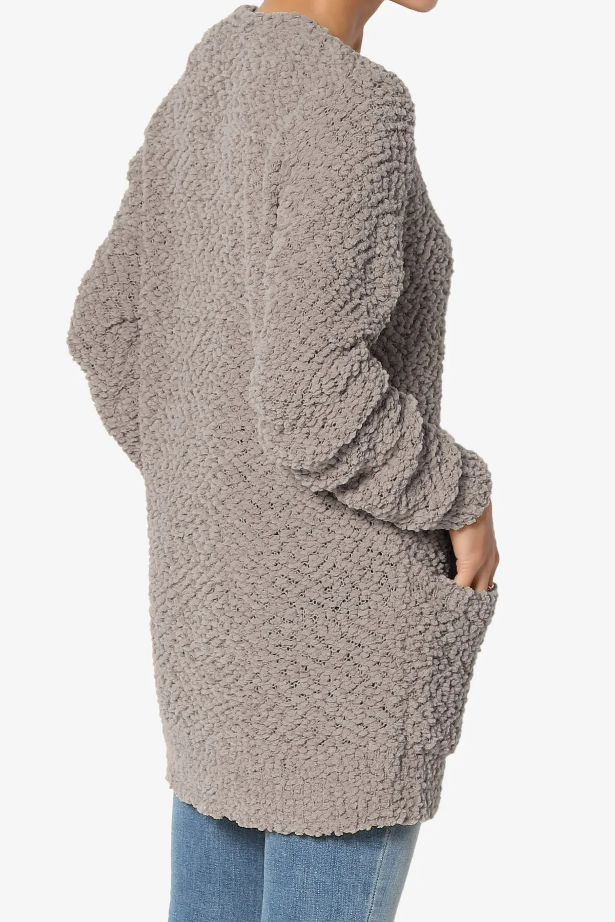 Barry Button Teddy Knit Sweater Cardigan PLUS