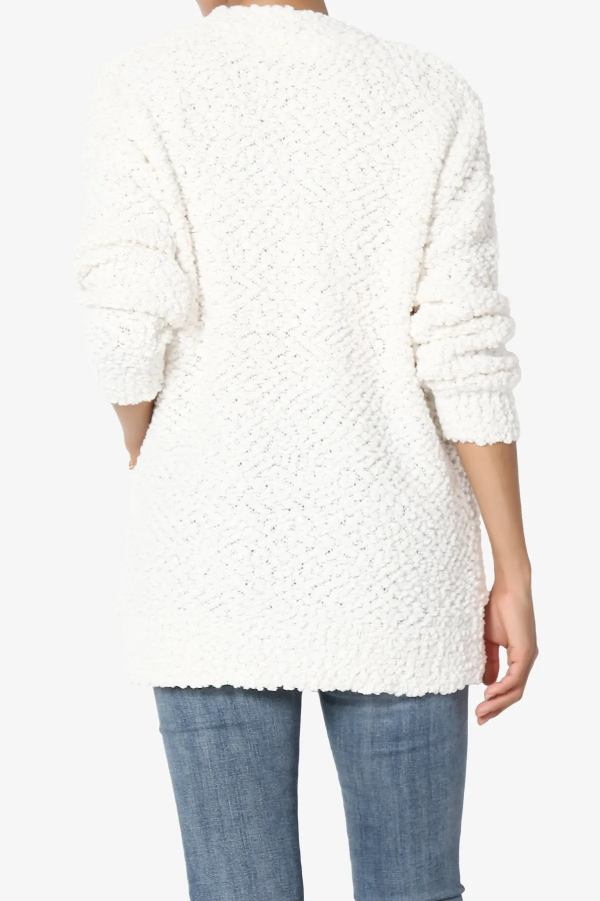 Barry Button Teddy Knit Sweater Cardigan PLUS