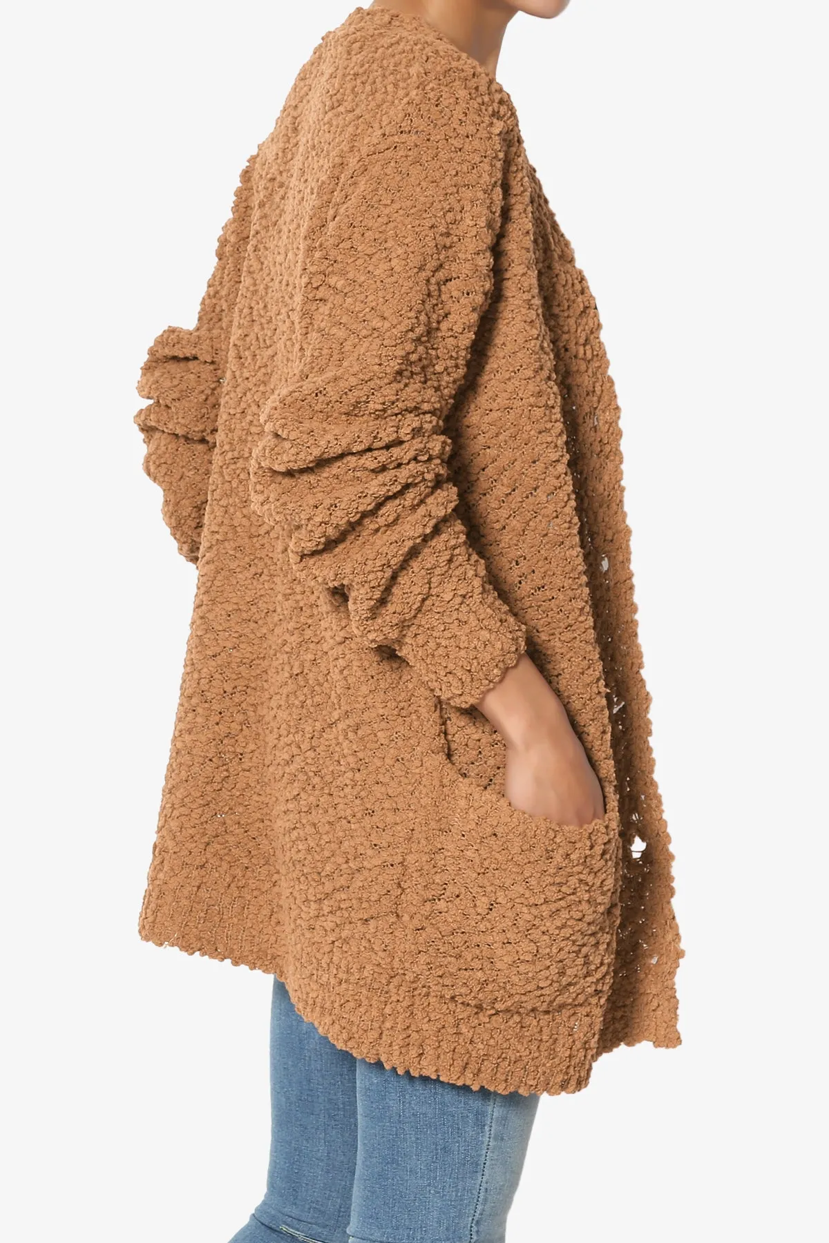 Barry Button Teddy Knit Sweater Cardigan PLUS
