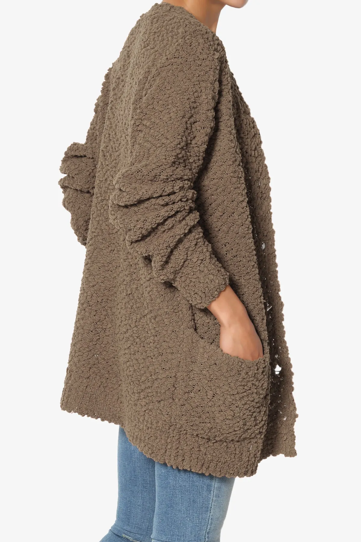 Barry Button Teddy Knit Sweater Cardigan PLUS