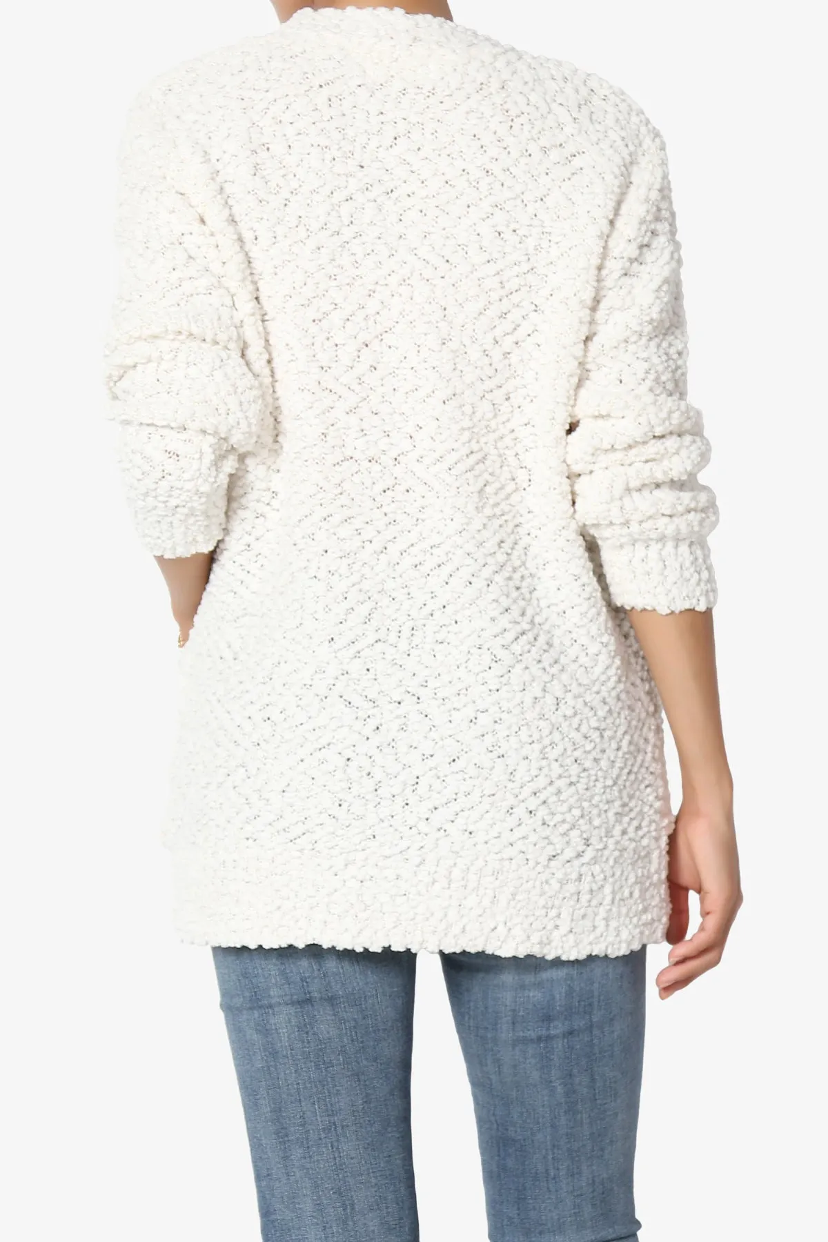 Barry Button Teddy Knit Sweater Cardigan PLUS