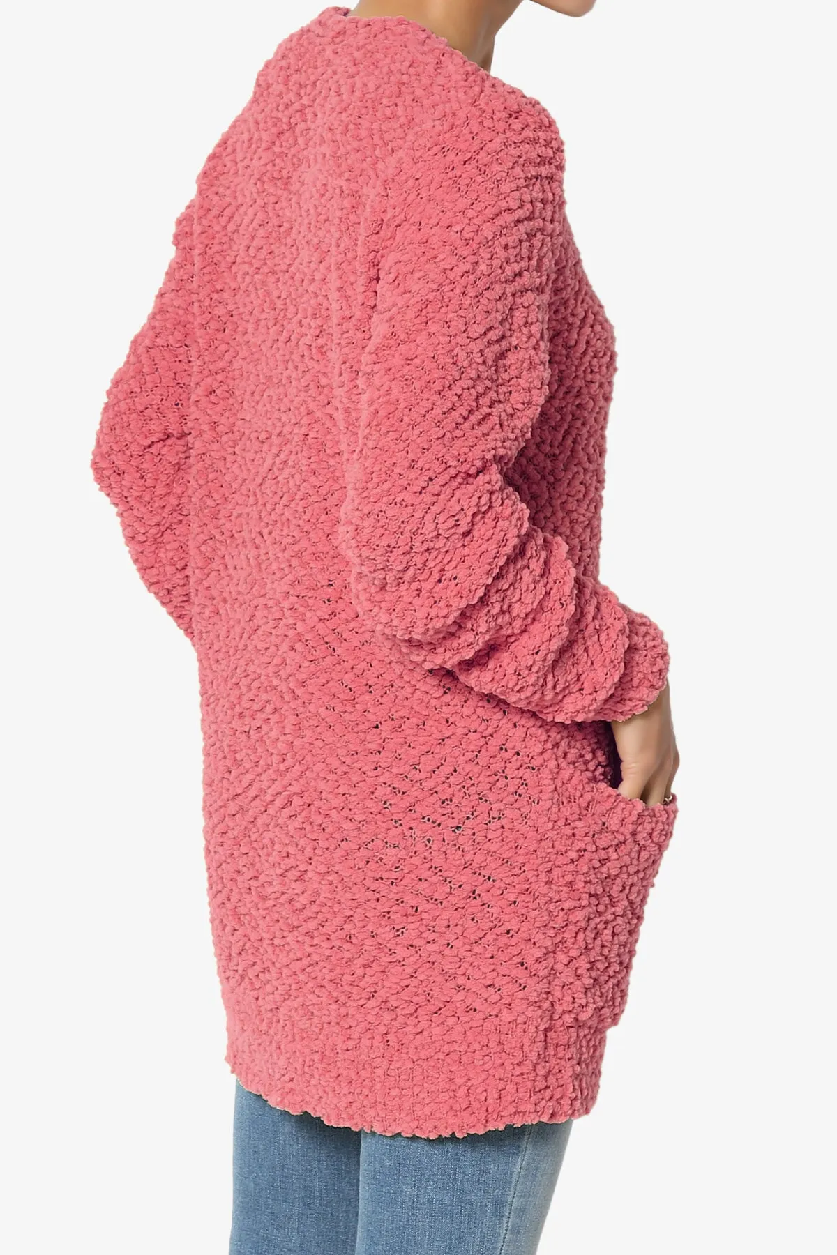 Barry Button Teddy Knit Sweater Cardigan PLUS