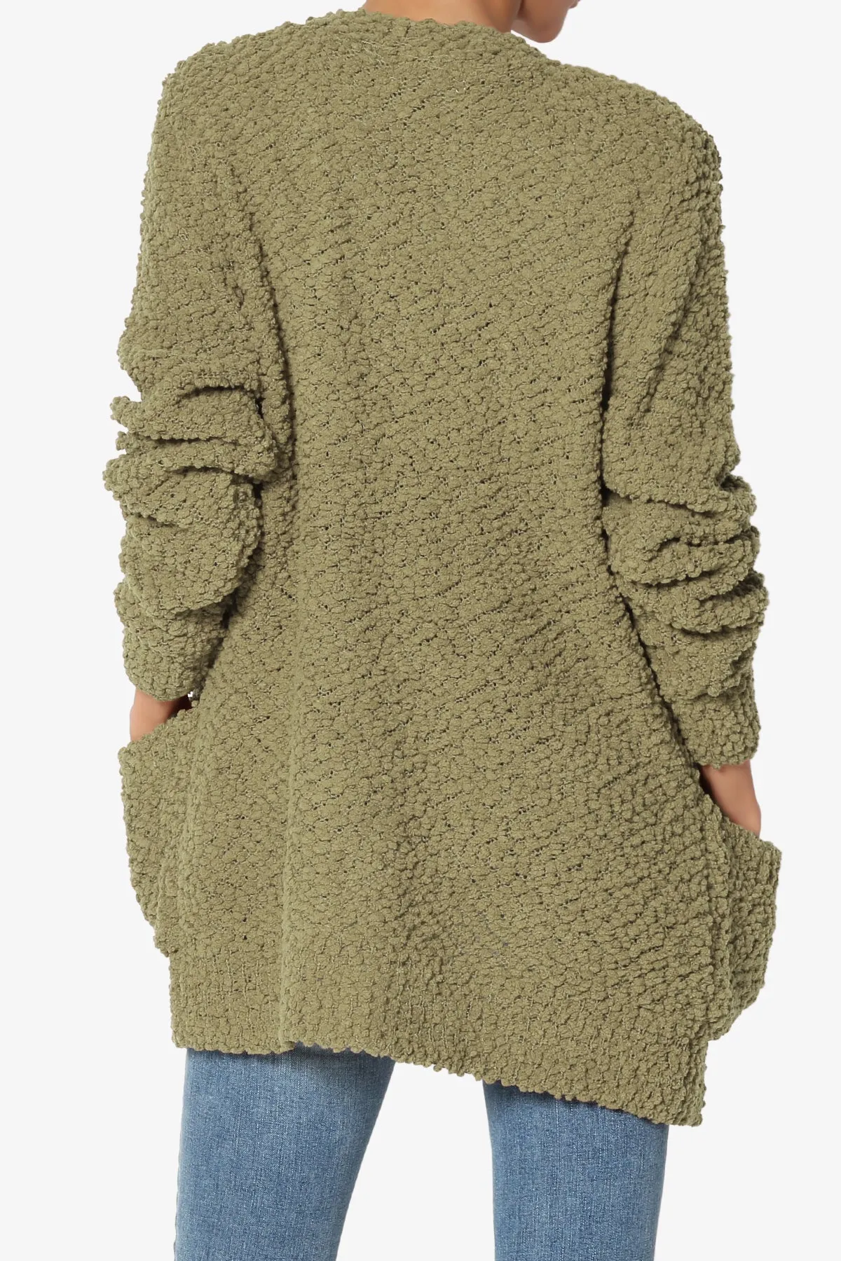 Barry Button Teddy Knit Sweater Cardigan PLUS