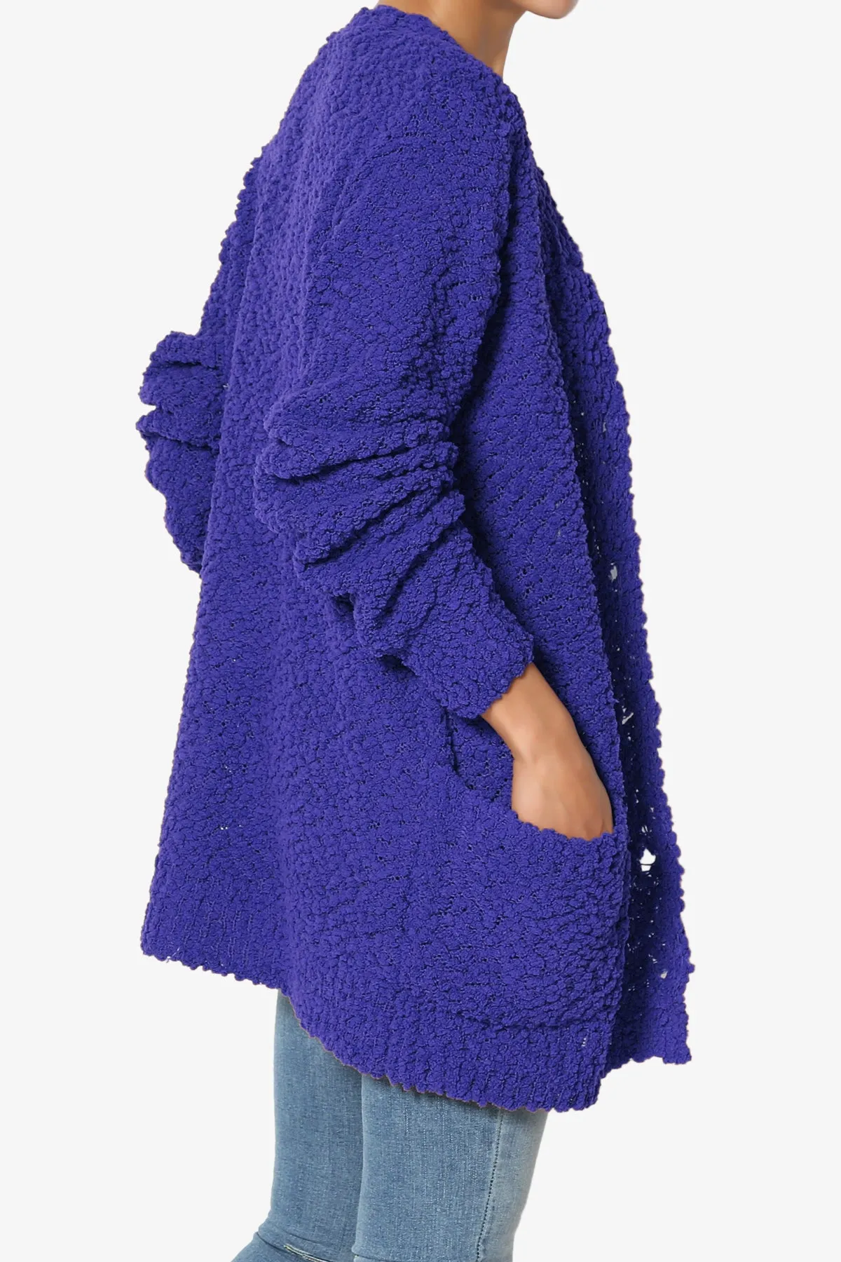 Barry Button Teddy Knit Sweater Cardigan PLUS