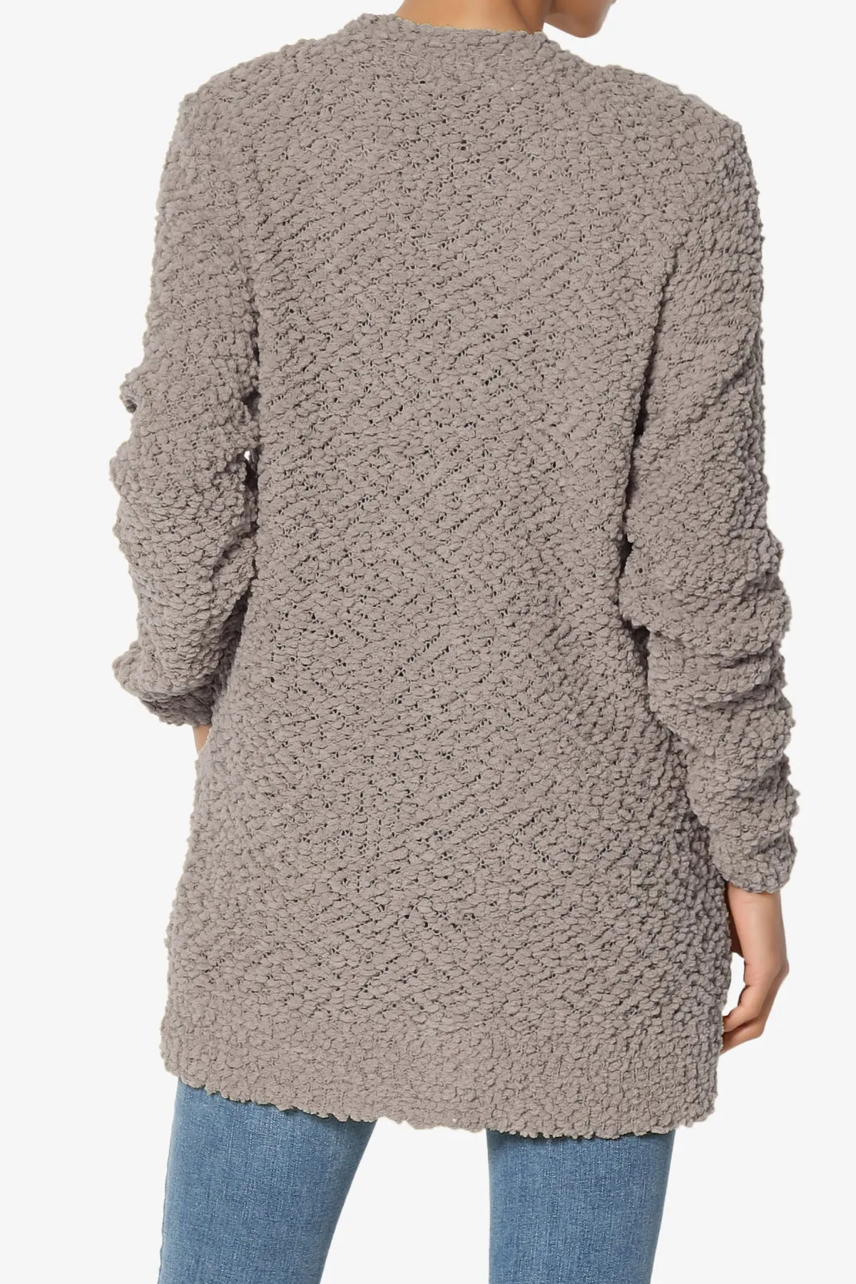Barry Button Teddy Knit Sweater Cardigan PLUS
