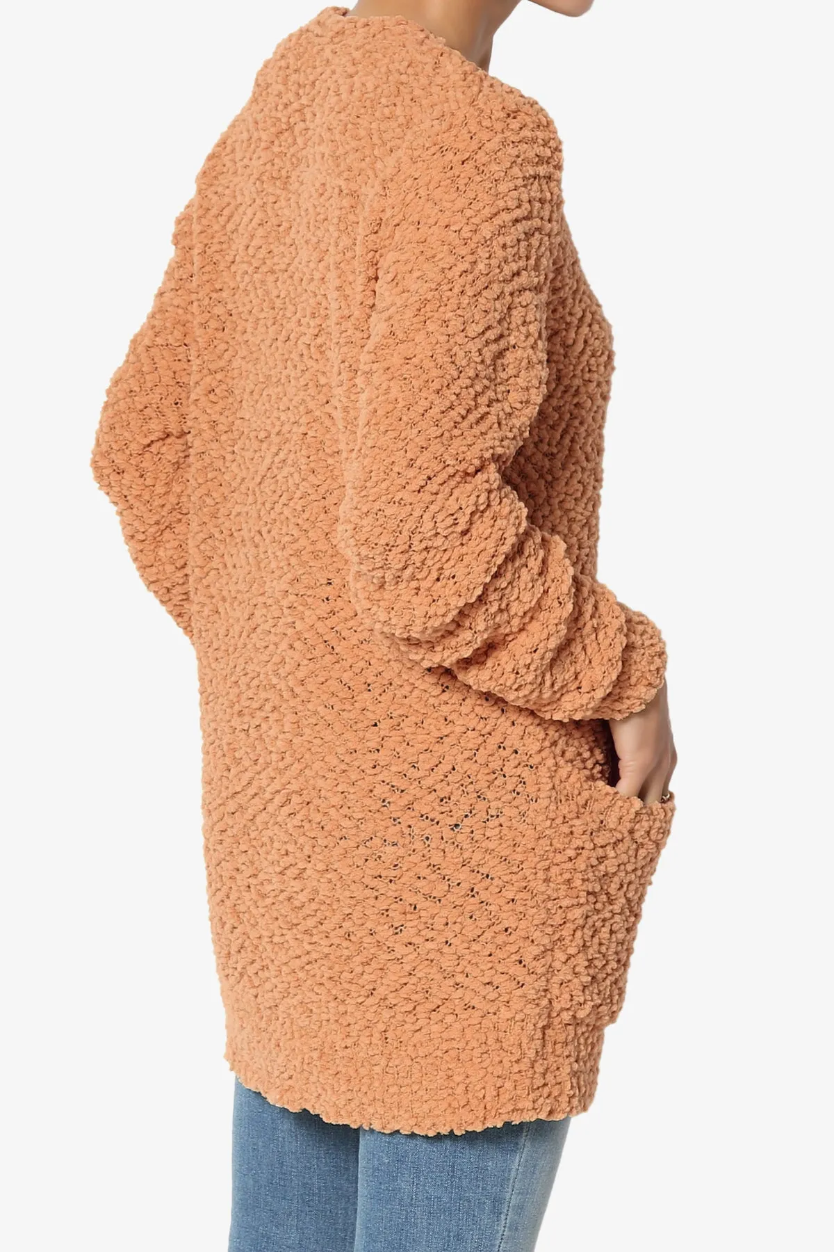 Barry Button Teddy Knit Sweater Cardigan PLUS