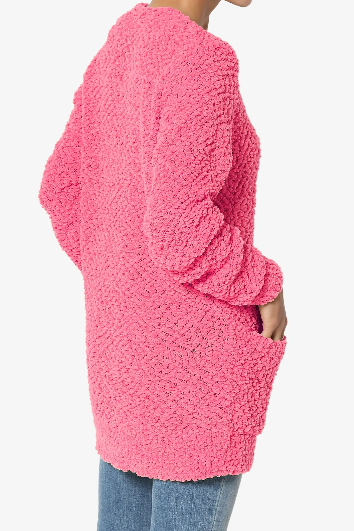 Barry Button Teddy Knit Sweater Cardigan PLUS