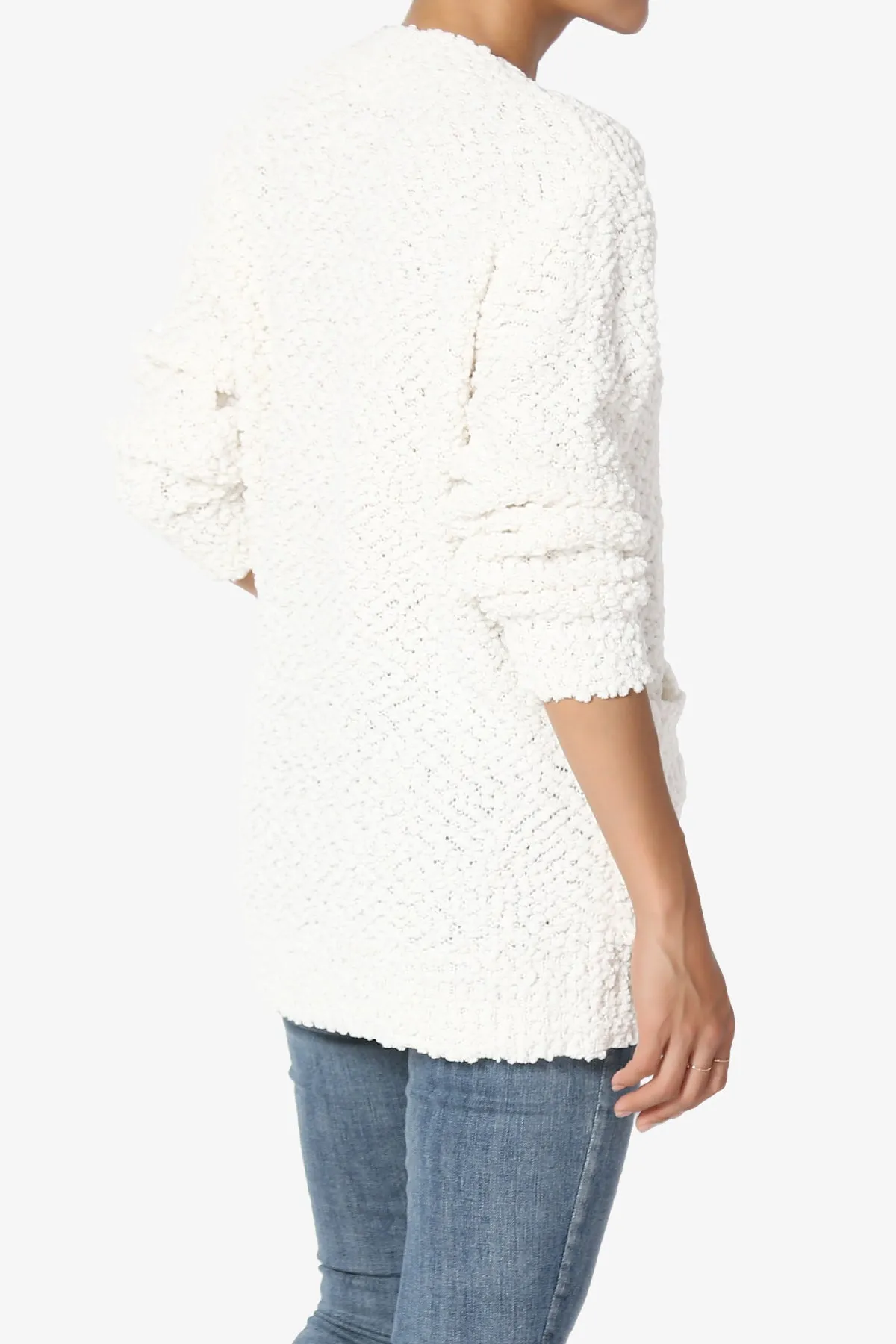 Barry Button Teddy Knit Sweater Cardigan PLUS