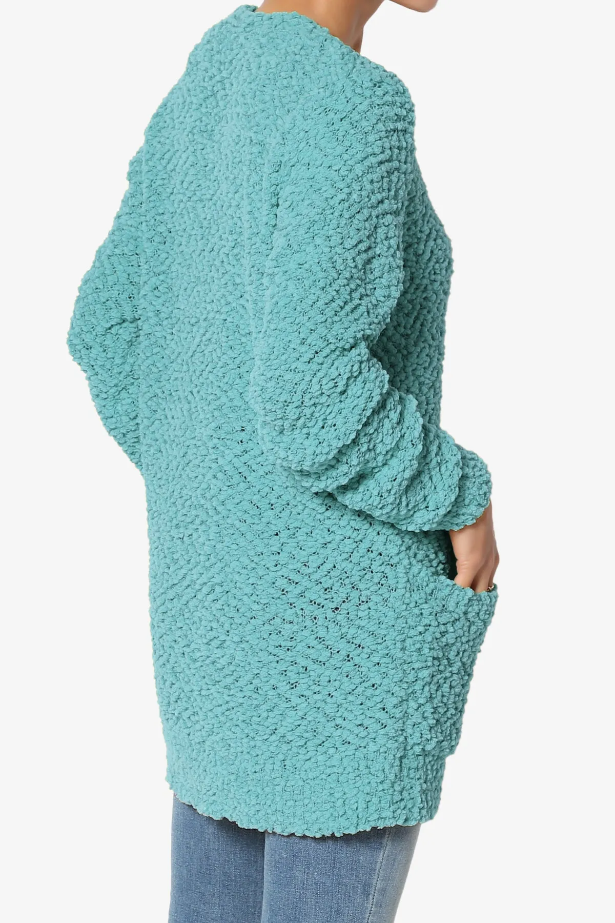 Barry Button Teddy Knit Sweater Cardigan PLUS