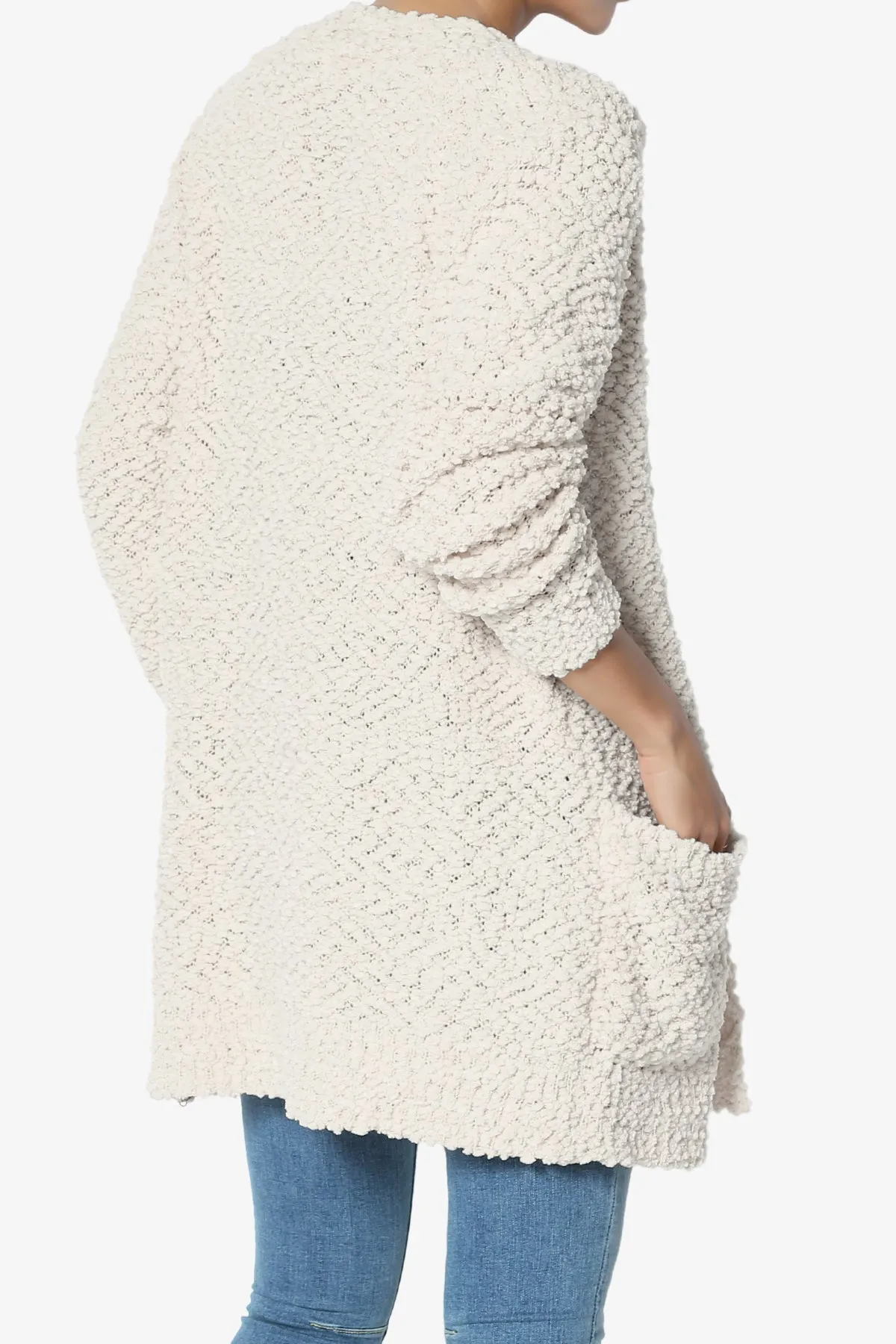 Barry Button Teddy Knit Sweater Cardigan PLUS