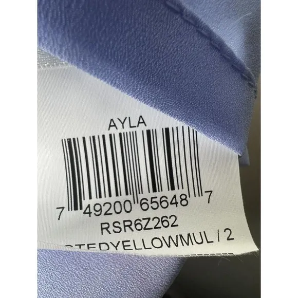 BCBGMaxAzria Ayla Floral Shift Dress Preppy Wedding Guest Picnic Size Sz 2