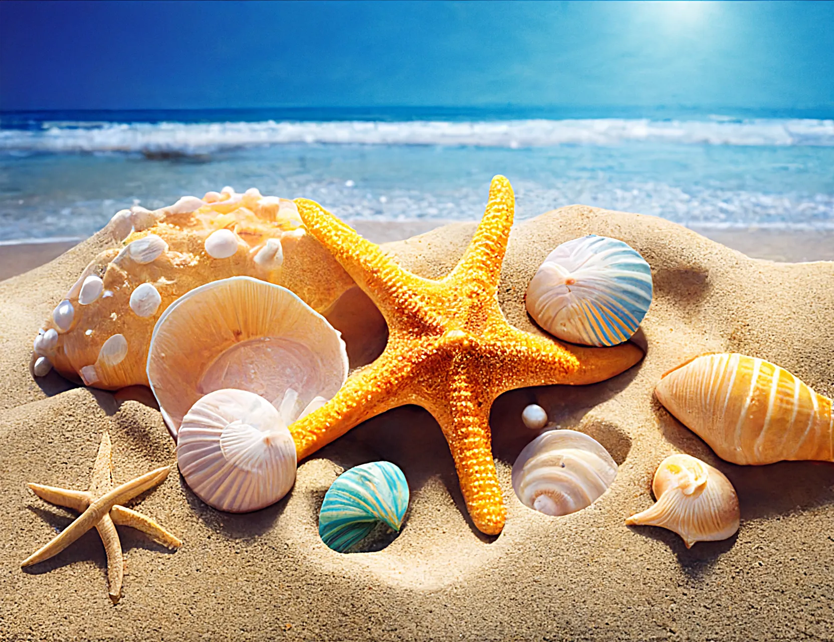 Beach Paint By Numbers Kits UK MJ8543