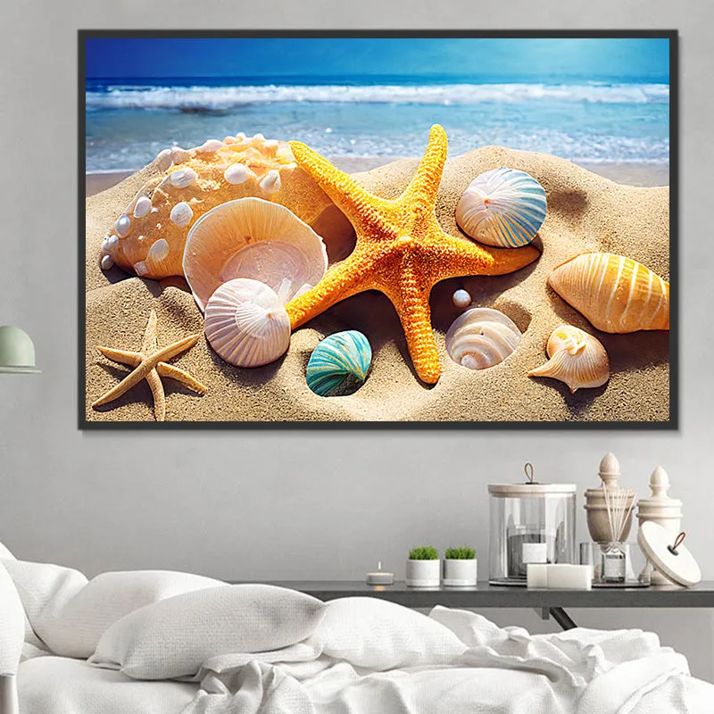 Beach Paint By Numbers Kits UK MJ8543