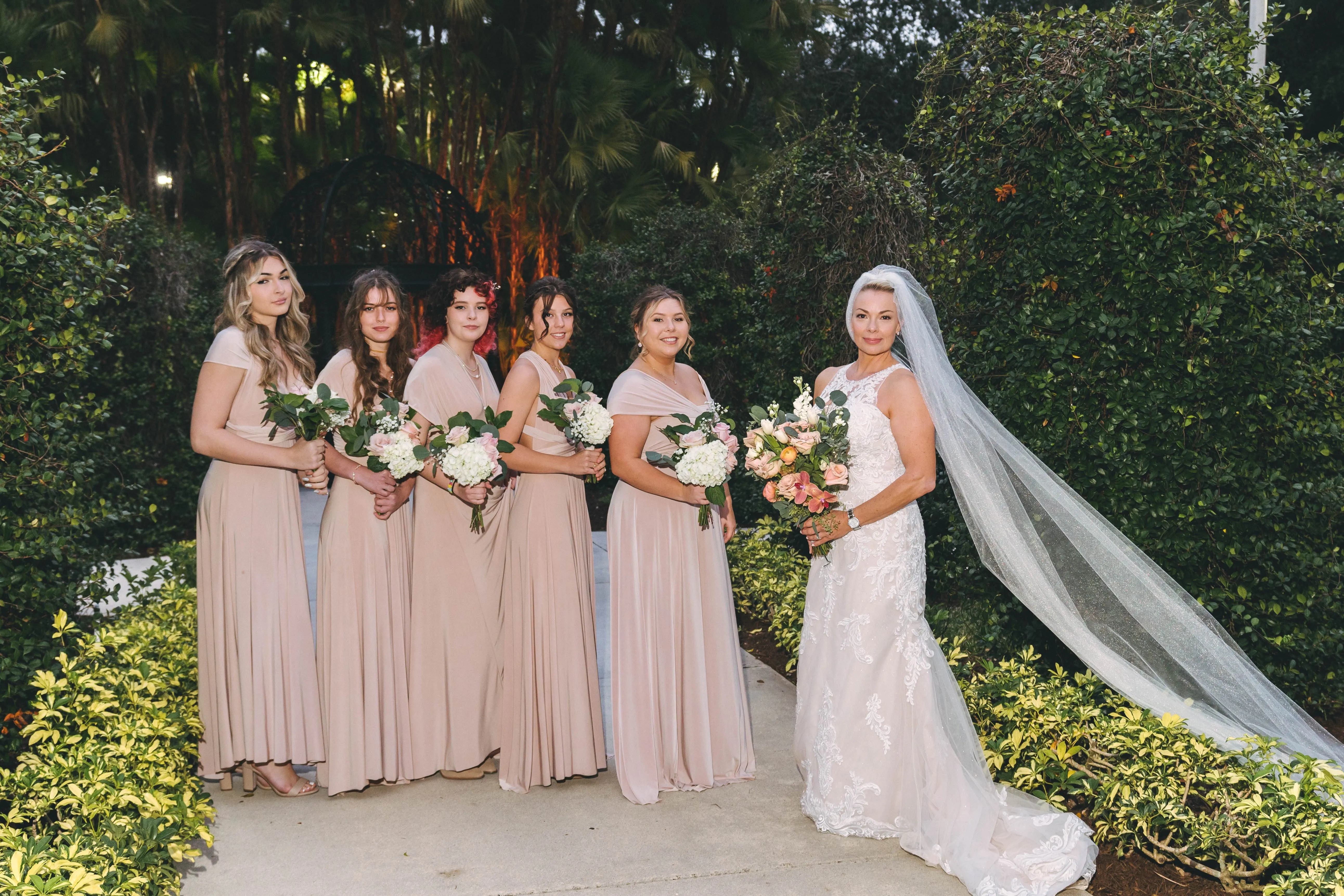 Beige Champagne Infinity Dress Multiway Bridesmaid Dress Convertible Made in USA