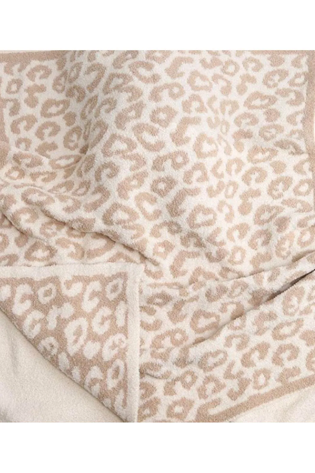Beige Leopard Blanket