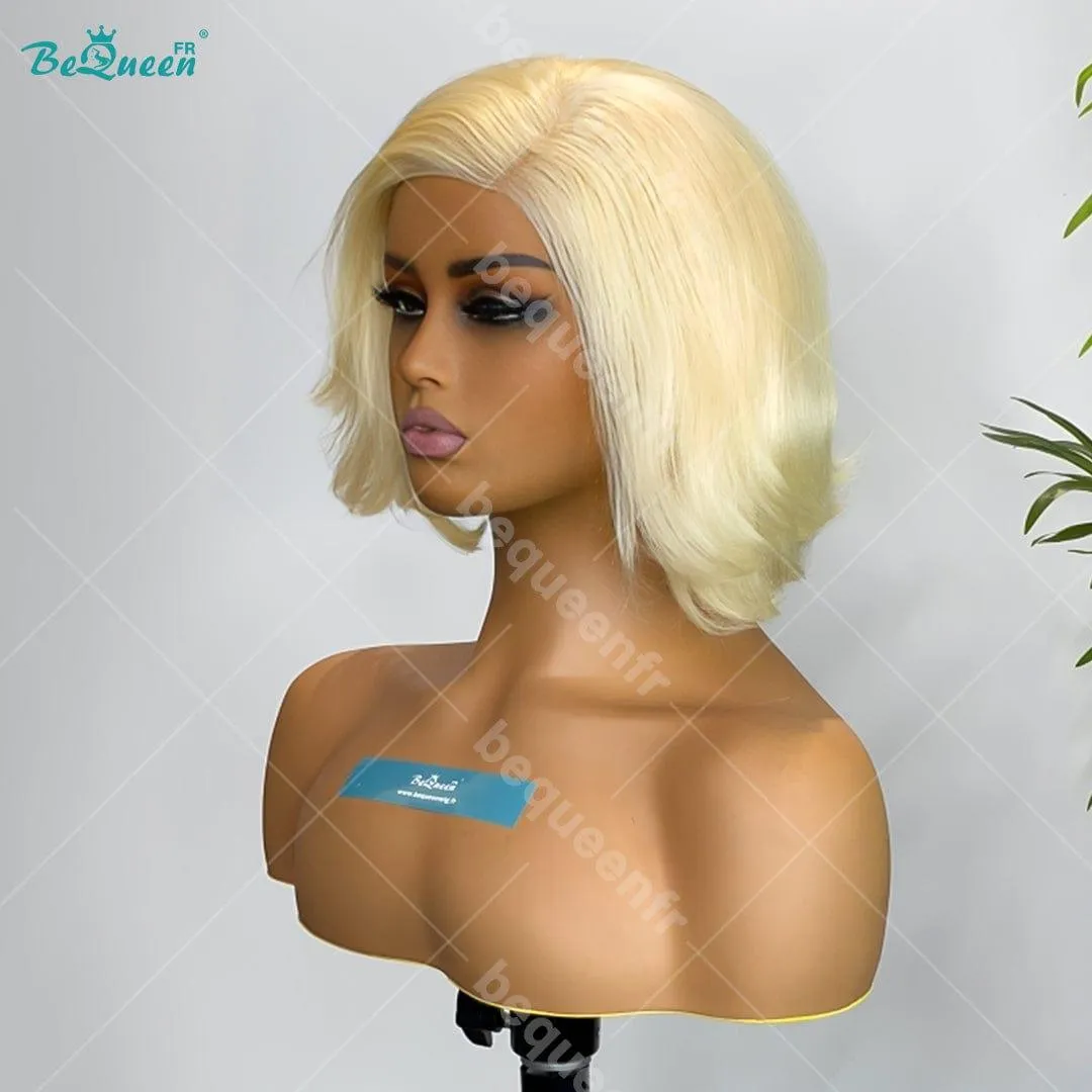 BeQueen 99,9€=1 perruques sans colle "Irina" Perruque Customisée Bob Prêt à porter 4x4