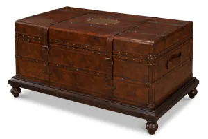 Berenger Leather Trunk Coffee Table