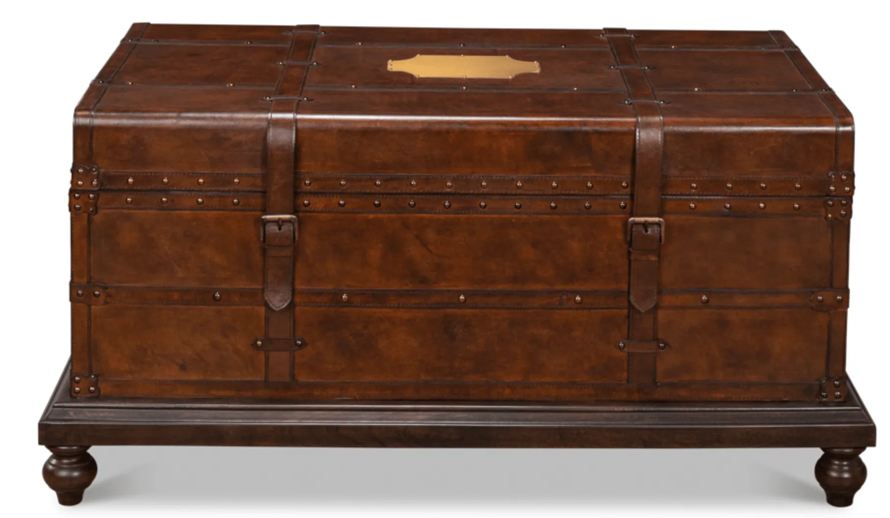 Berenger Leather Trunk Coffee Table