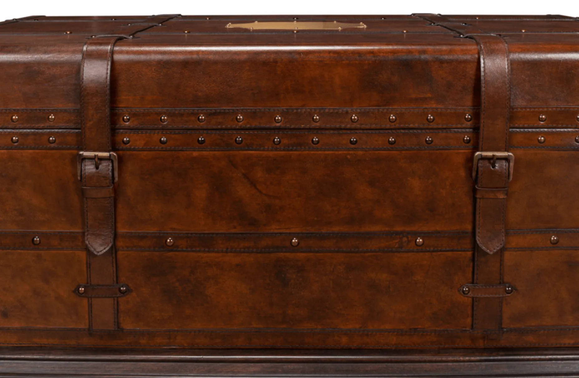 Berenger Leather Trunk Coffee Table