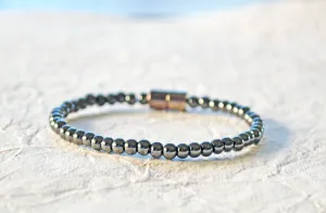 Black Hematite Magnetic Bead Pain Relief Bracelet