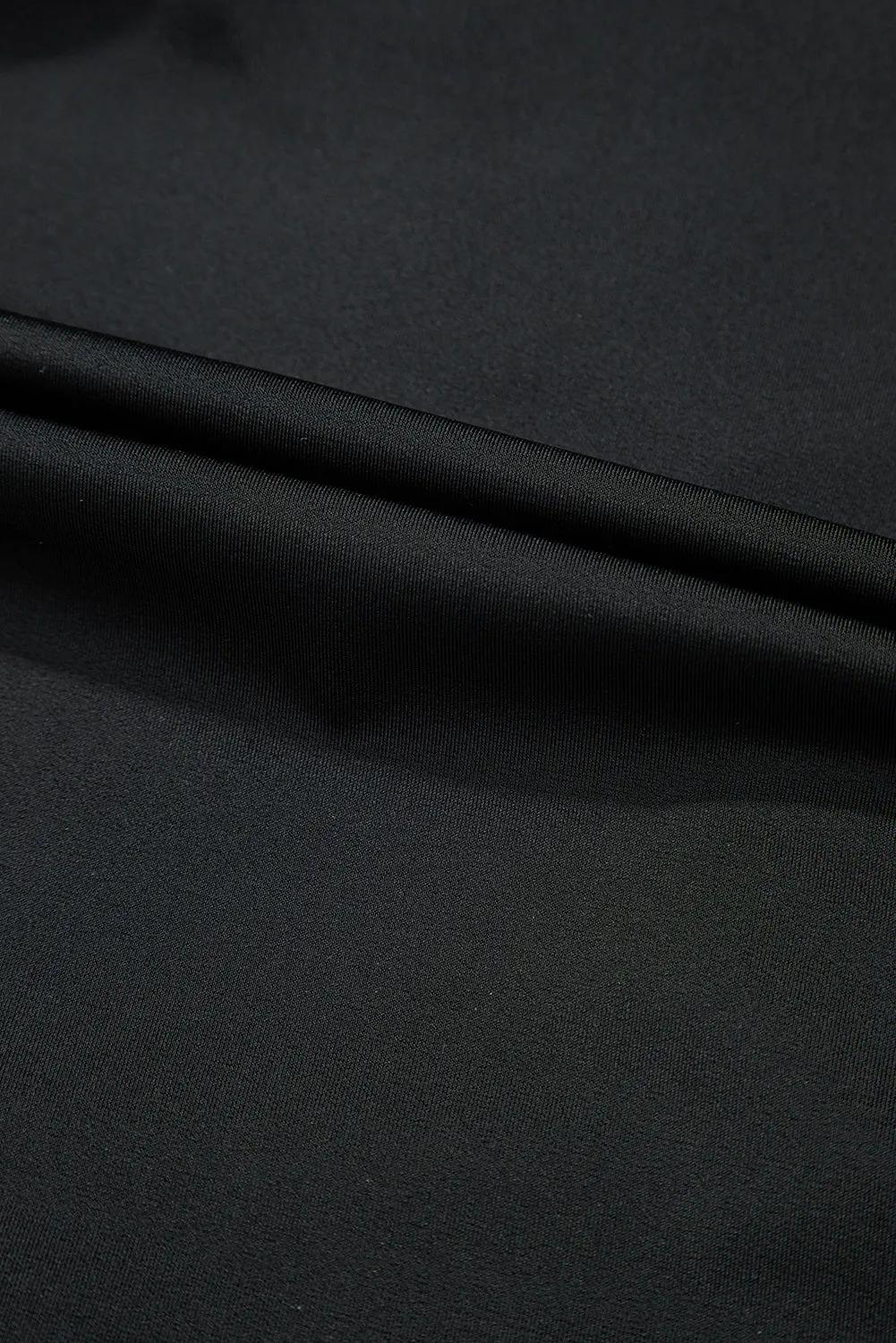 Black Scalloped Trim Beach Shorts