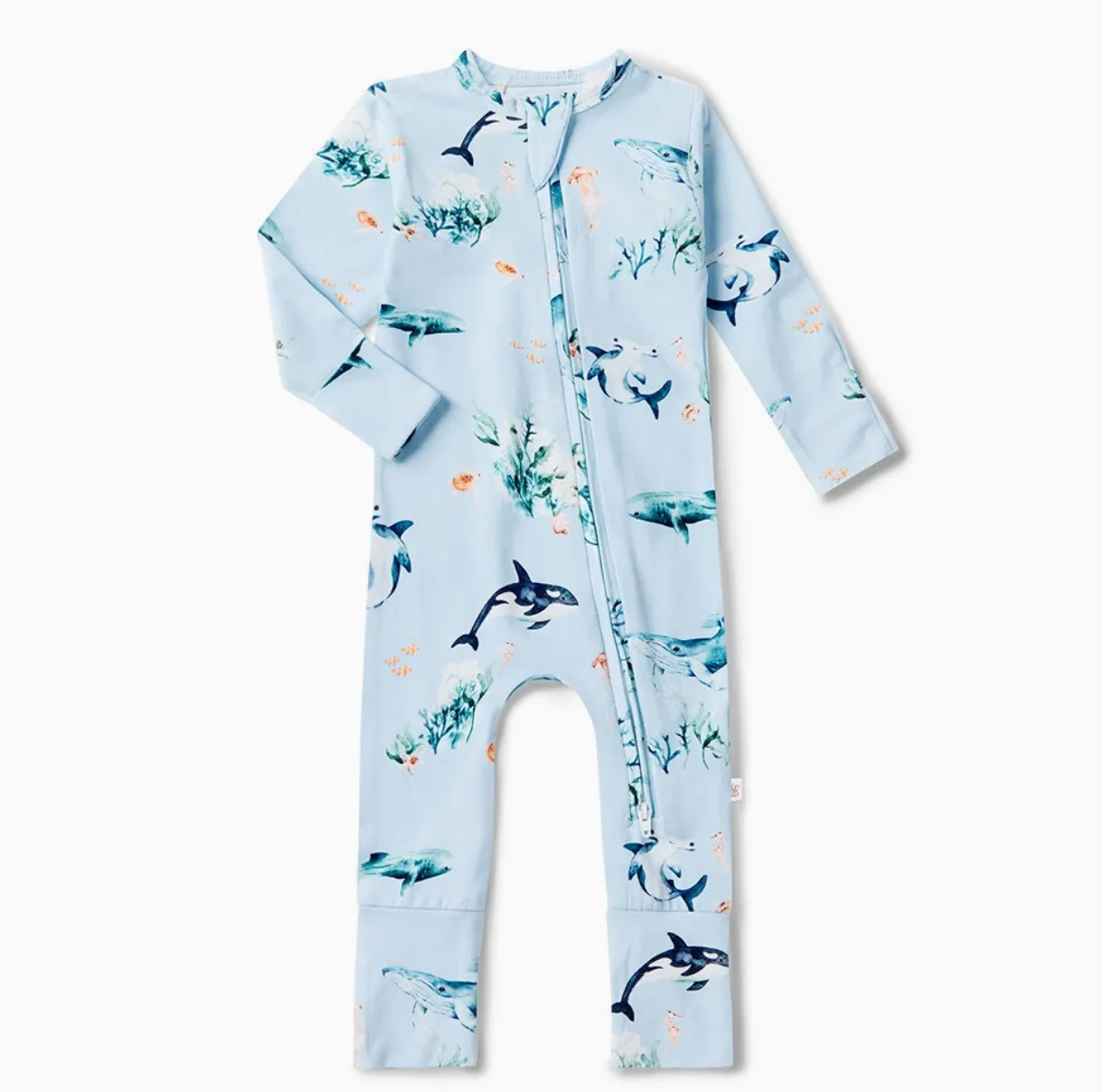 Blue Ocean Organic Snugglesuit Convertible Romper