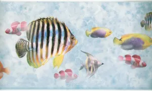 Bluish Grey Under The Sea SG4002 Wallpaper Border