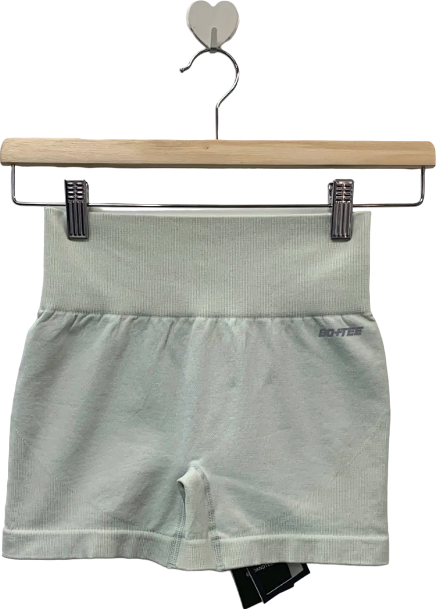 Bo Tee Grey Ribbed Seamless High Waist Cycling Shorts XS