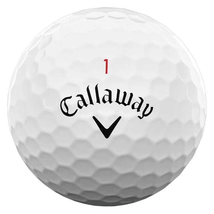 Bolas de golf Callaway Chrome Soft X White, paquete de 12