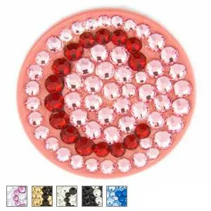 Bonjoc Ladies Monogram Collection Ball Marker A White/Pink Letter