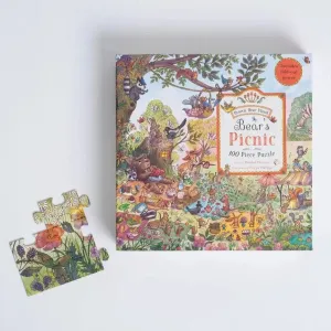 Brown Bear Wood: Bear's Picnic 100-piece jigsaw puzzle - Rachel Piercey