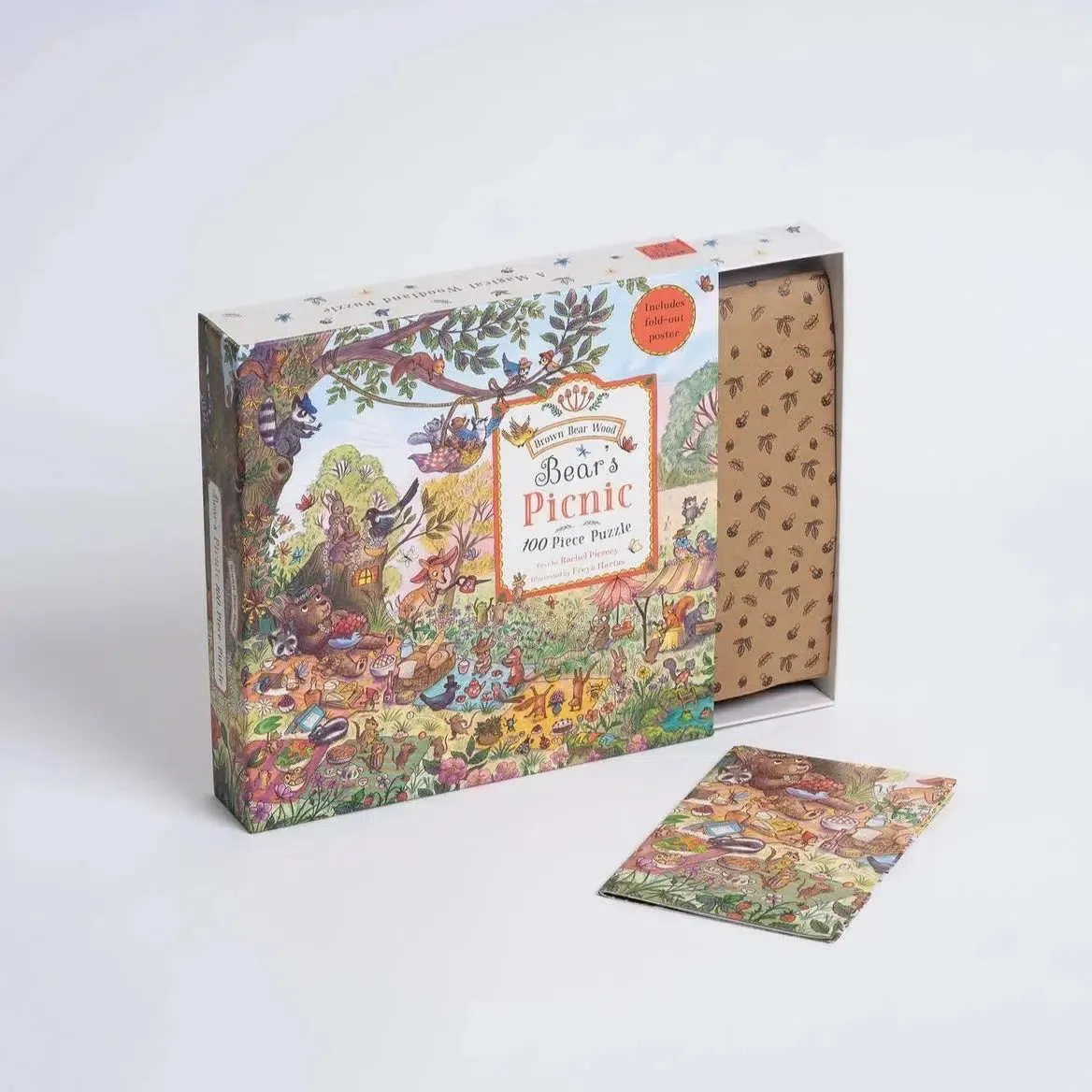 Brown Bear Wood: Bear's Picnic 100-piece jigsaw puzzle - Rachel Piercey
