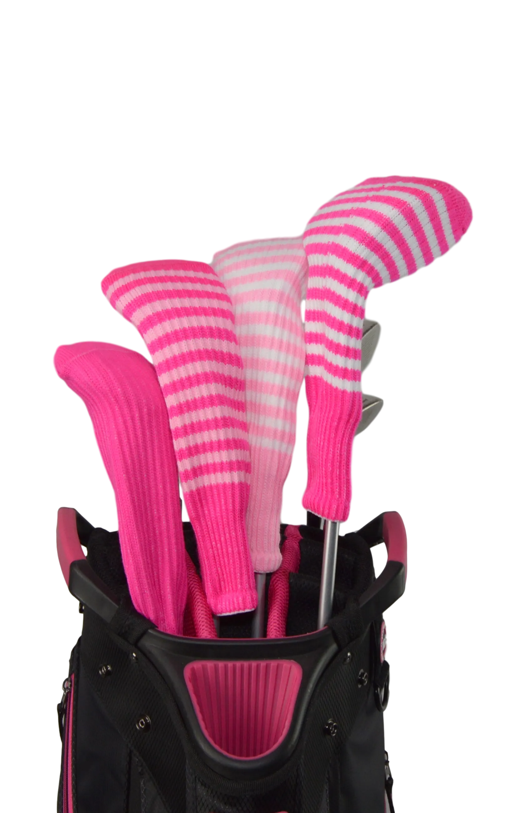 Bubblegum Pink and Gold Club Sock Golf Headcover