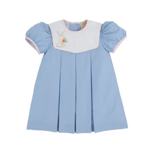 Bunny Phipps Frock - Beale Street Blue with Worth Avenue White, Palm Beach Pink, & Bunny Applique