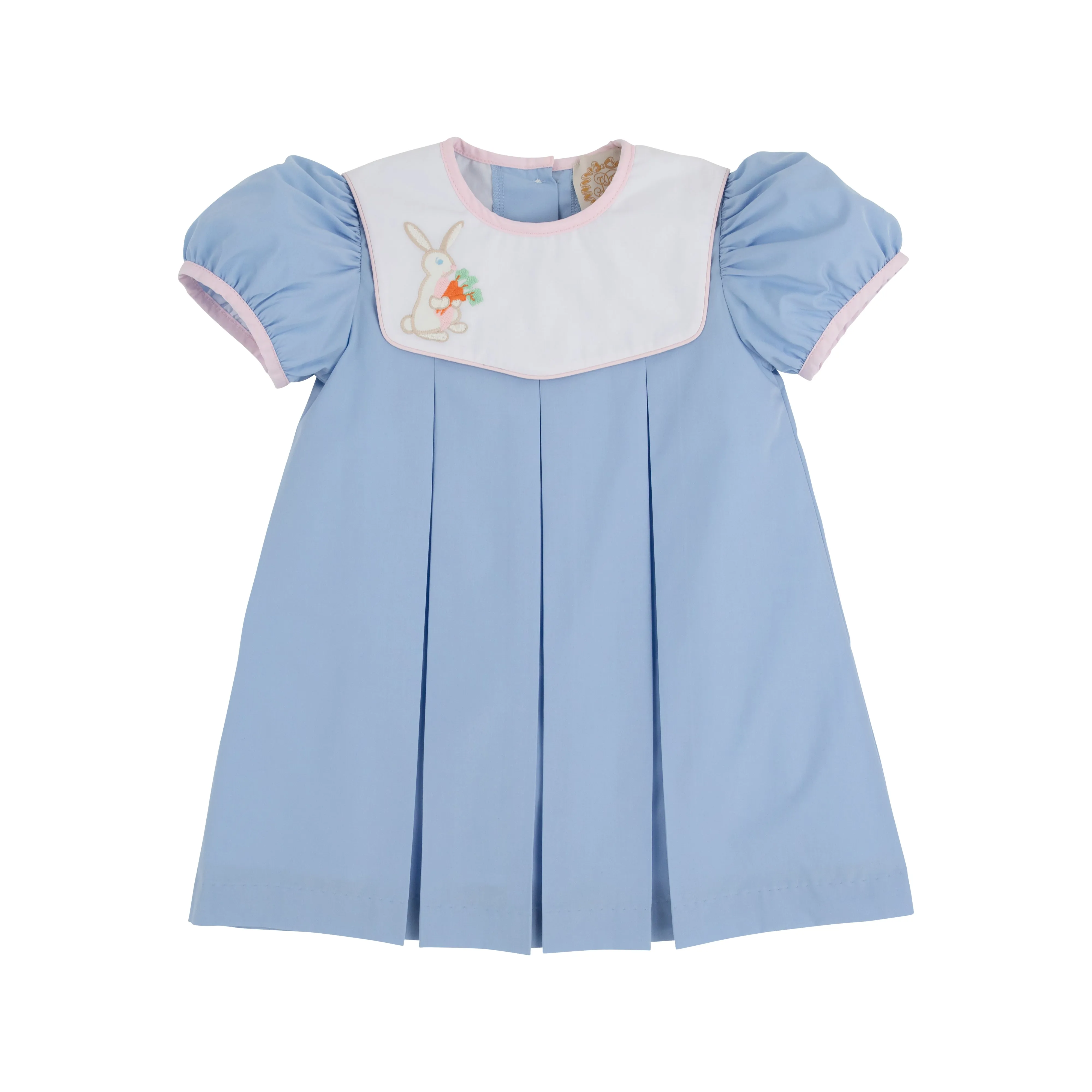 Bunny Phipps Frock - Beale Street Blue with Worth Avenue White, Palm Beach Pink, & Bunny Applique