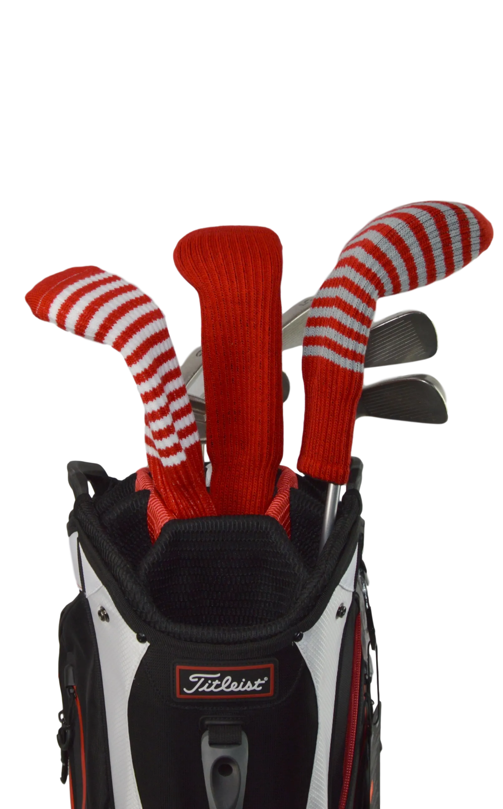Burgundy Red and Gold Club Sock Golf Headcover