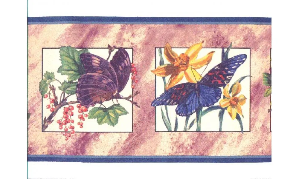Butterfly b2081nf Wallpaper Border