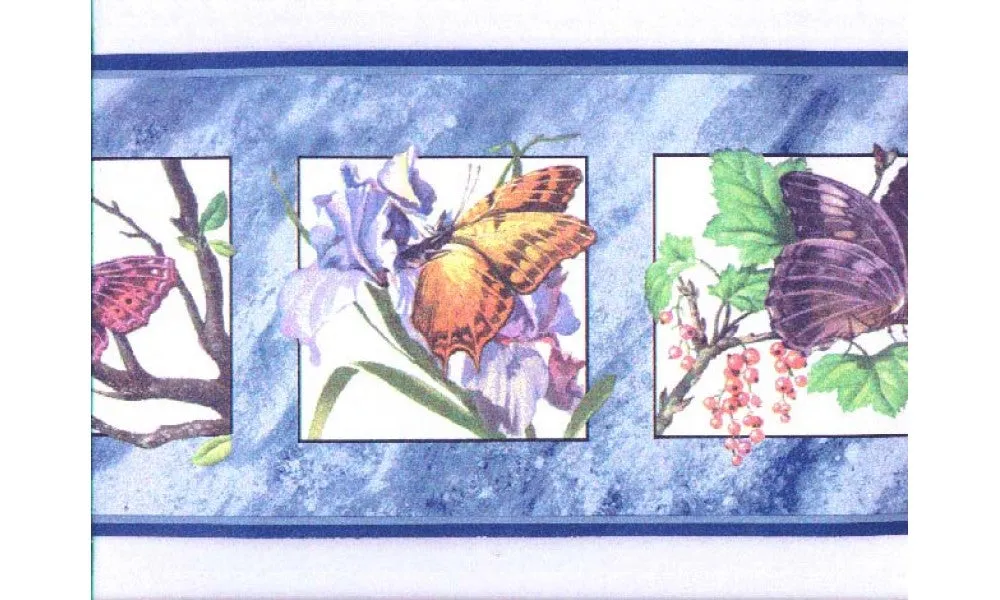 Butterfly b2082nf Wallpaper Border