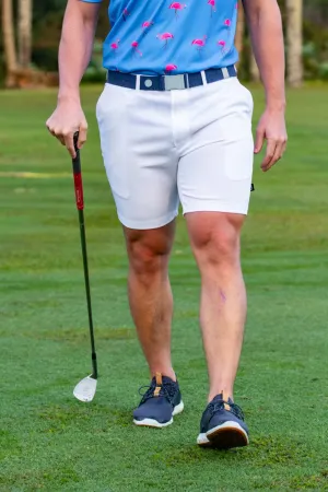 CA Flow Golf Shorts | White