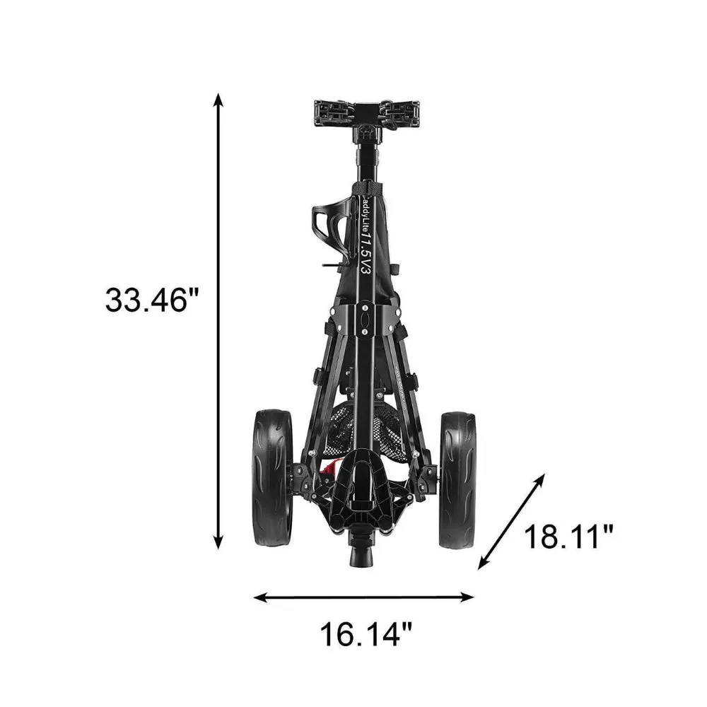 Caddytek Caddylite V3 Three Wheel Golf Push Trolley