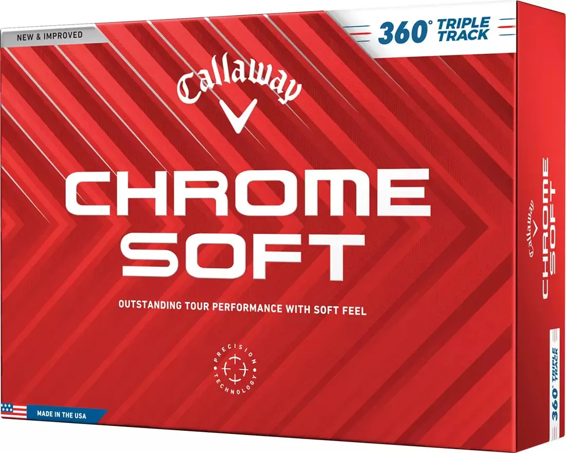 Callaway Chrome Soft 360 Triple Track White - Dozen